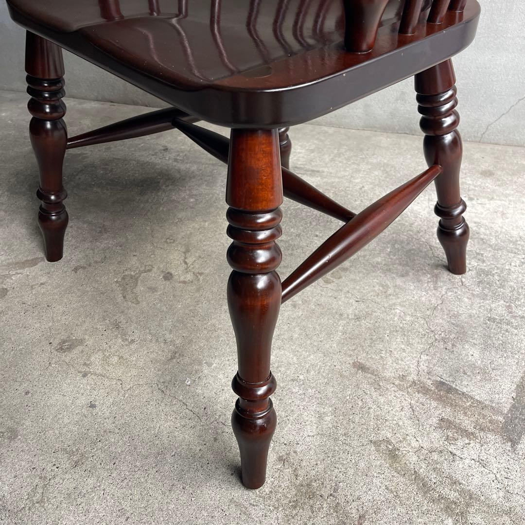 松本民芸　アームチェア　専用座布団付き