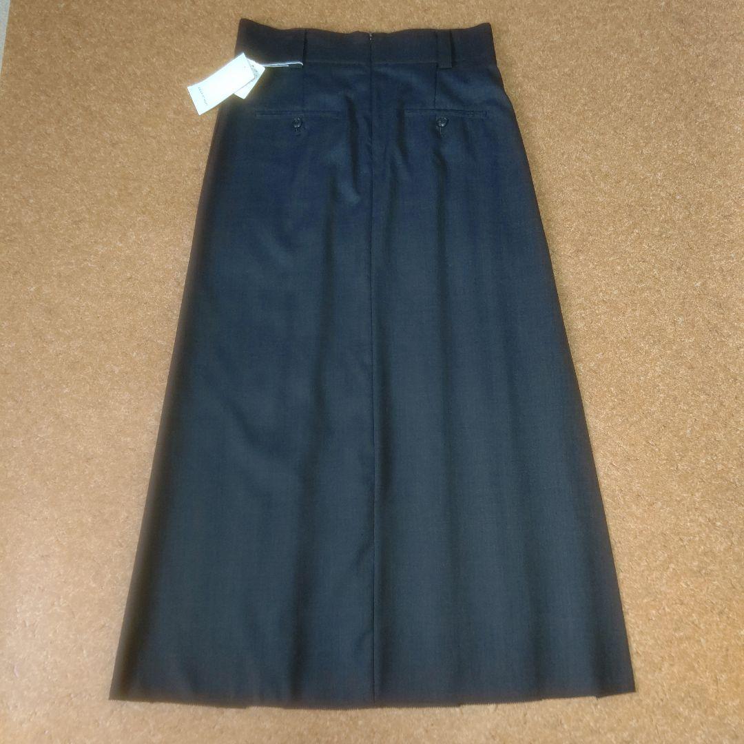 新品未使用★アダムエロペ★フロントプリーツロングスカート★38★定価29700円