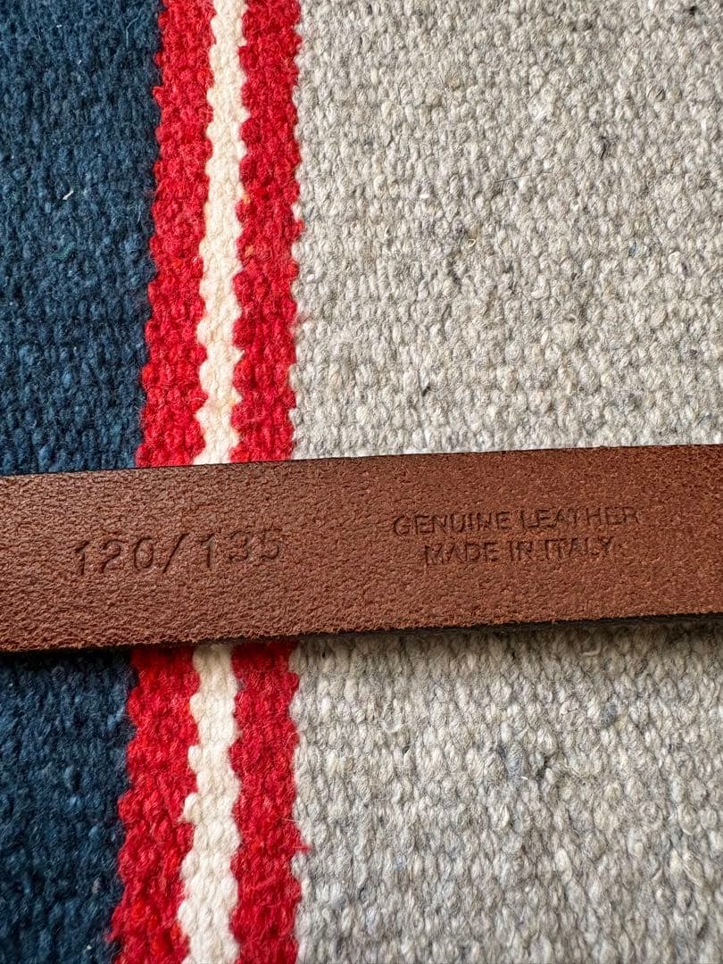 イレブンティ　ブラウンレザー カジュアルベルト