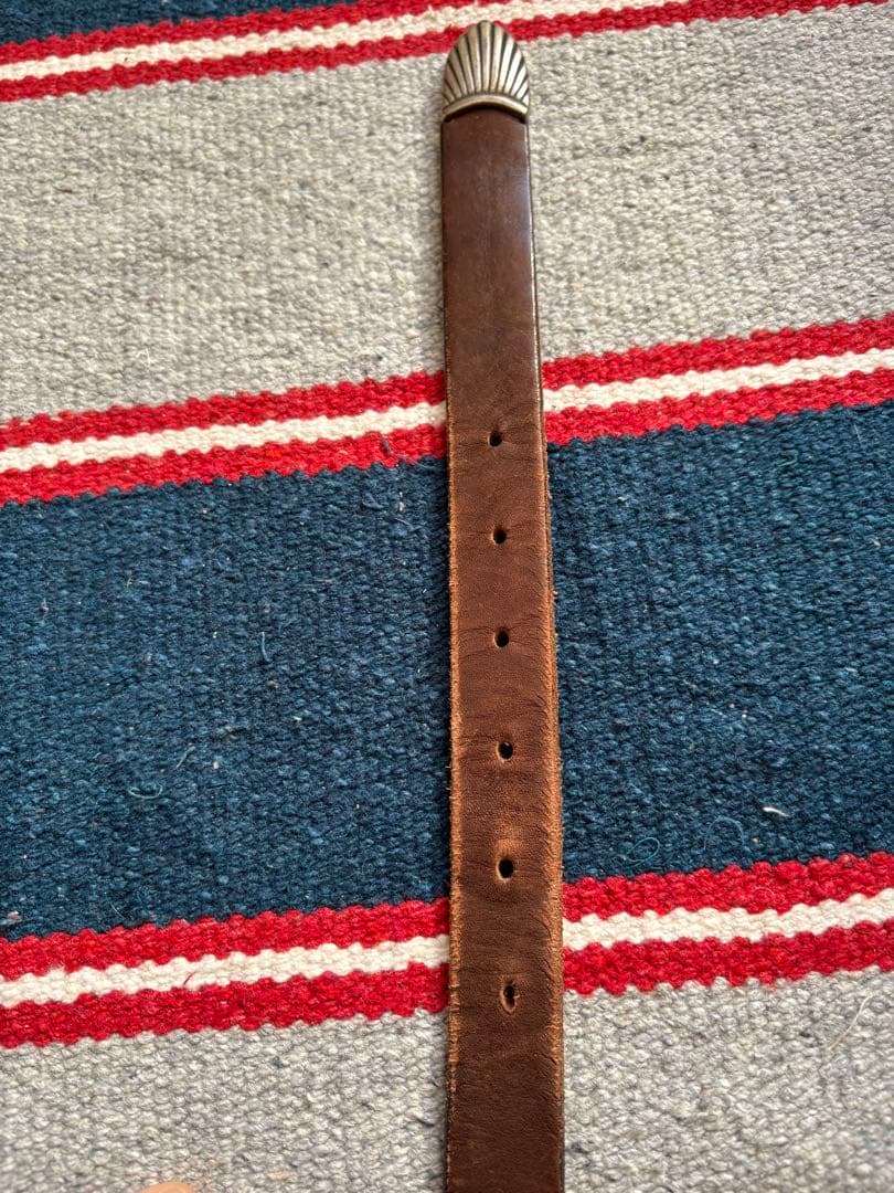 イレブンティ　ブラウンレザー カジュアルベルト