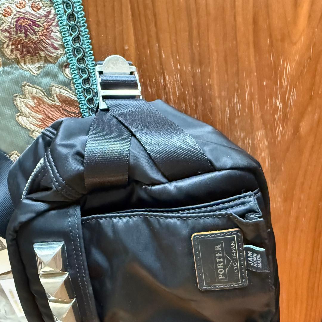 美品　PORTER×JAM  MADE スタッズ　コラボ ボディバッグ