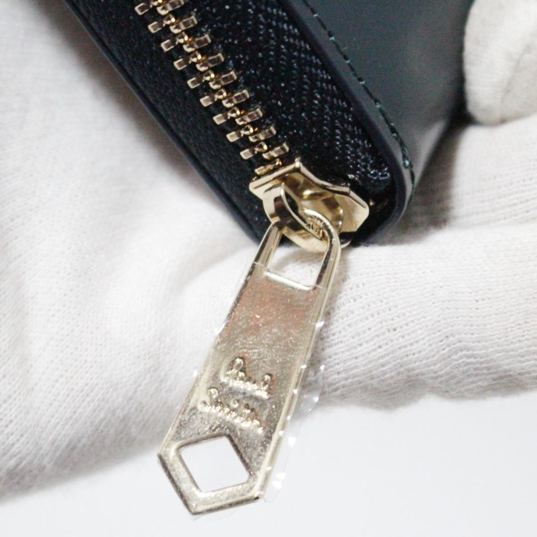 未使用 箱付 ポールスミス ラビットモチーフ ラウンドファスナー長財布 紺