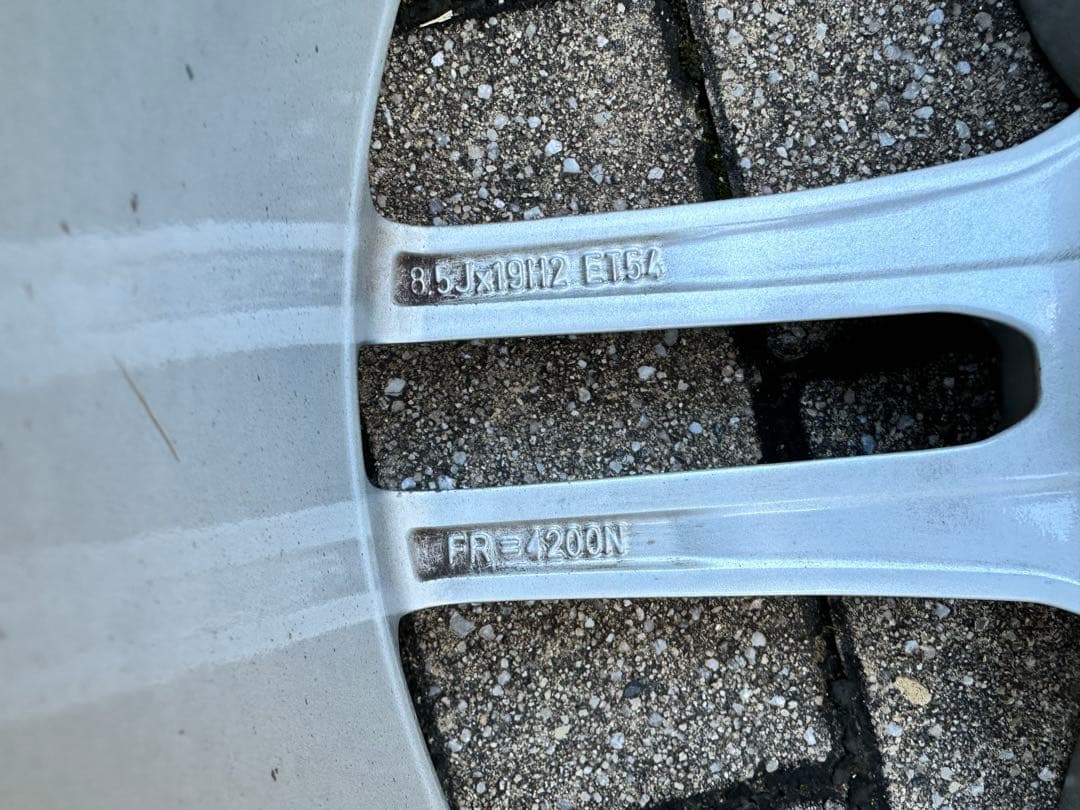 【バリ溝 N0 承認】ポルシェ 991 純正 19inグッドイヤーホイールセット