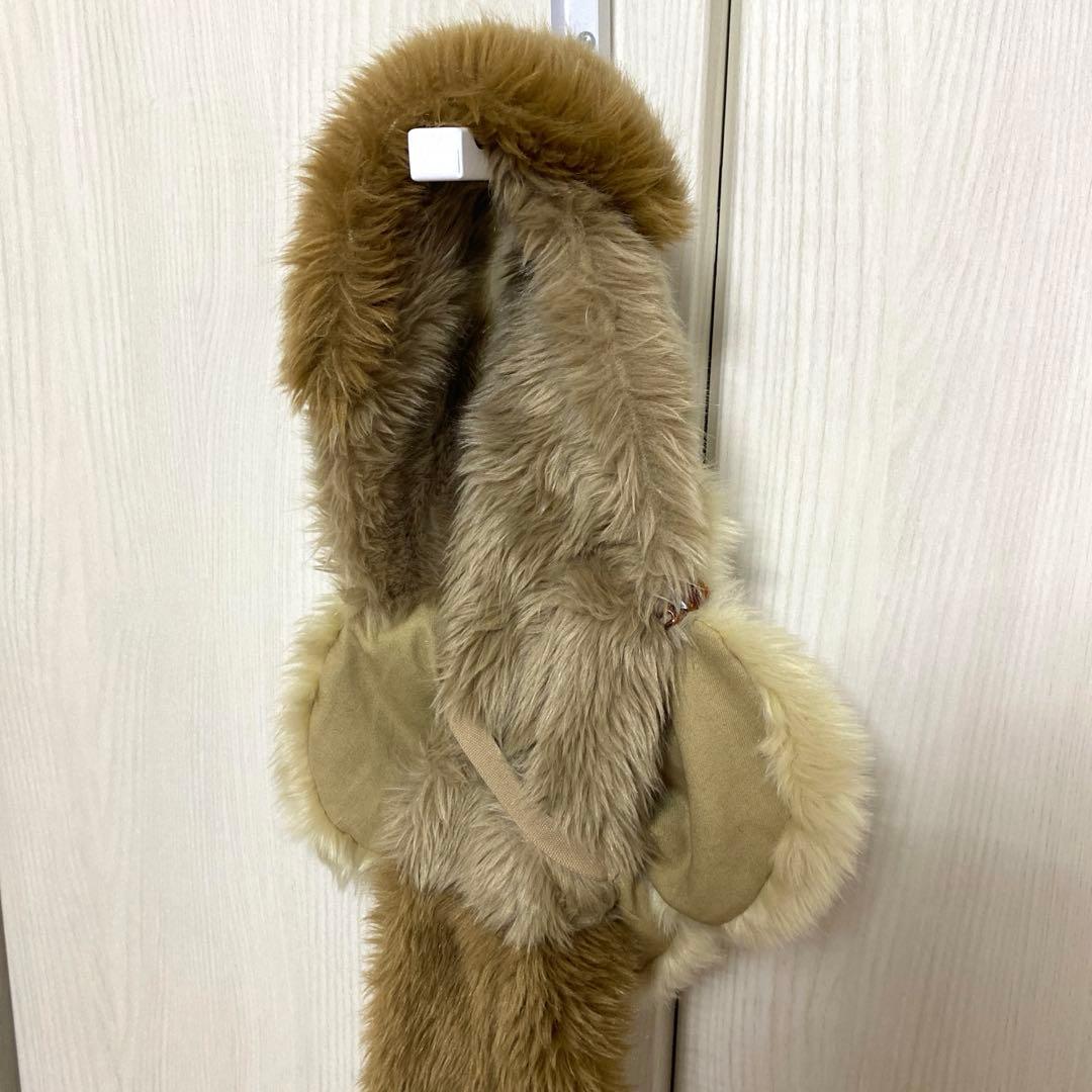 WANDMEE エコファー フラワーマフラー FLOWER FUR STOLE