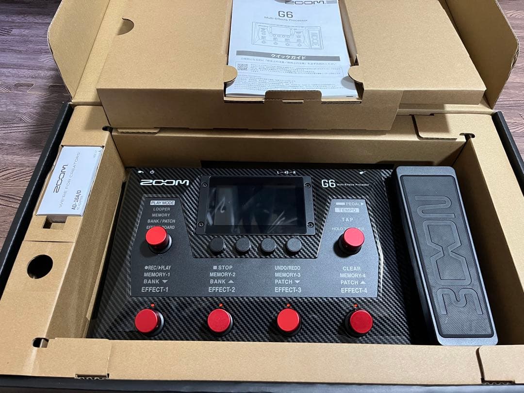 【美品】今日中限定値下ZOOM G6 マルチエフェクタースイッチハットSDカード