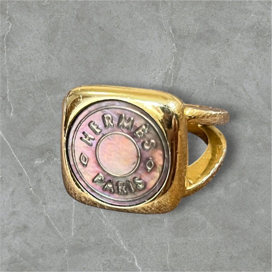 HERMES エルメス リング セリエ　コロゾ ゴールド ヴィンテージ