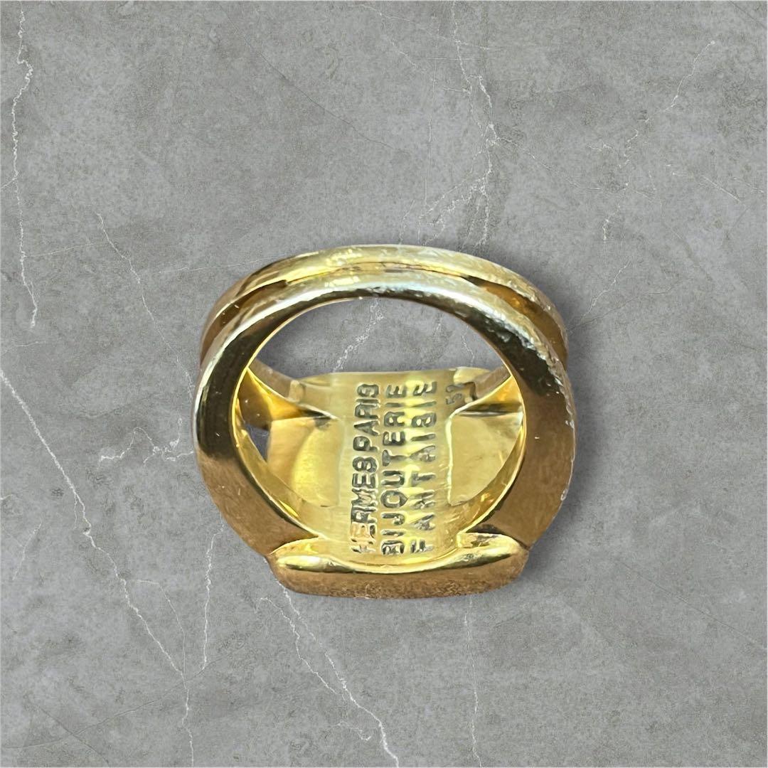 HERMES エルメス リング セリエ　コロゾ ゴールド ヴィンテージ