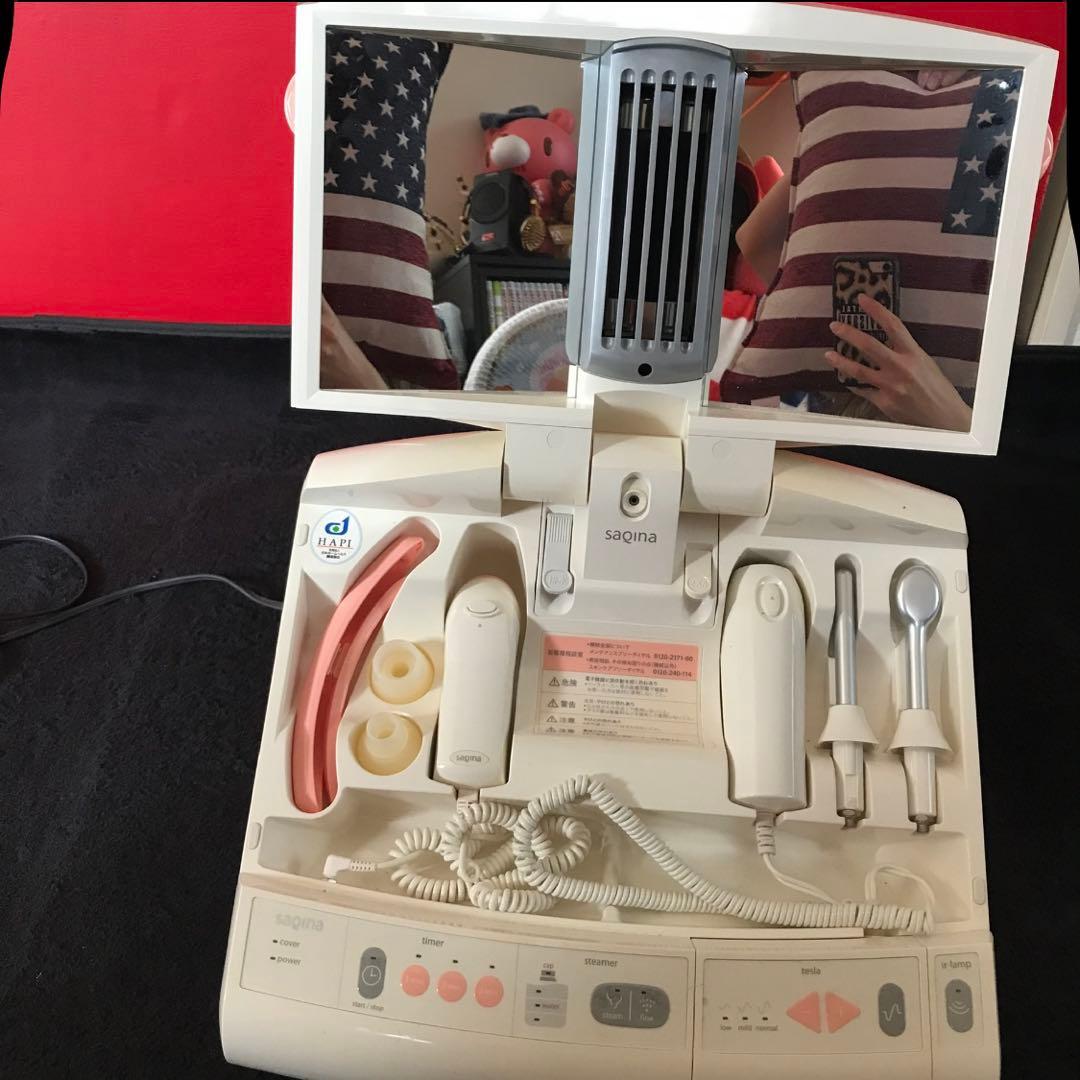 saqina サキナミューピンク サキナ 美顔器 美容機器 スチーマー 赤外線