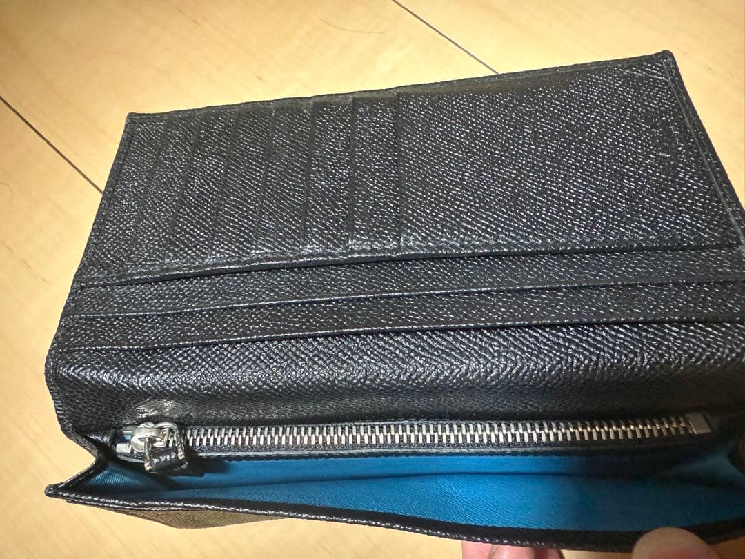 【極美品】 BVLGARI 長財布 二つ折り ウォレット サフィアーノ レザー