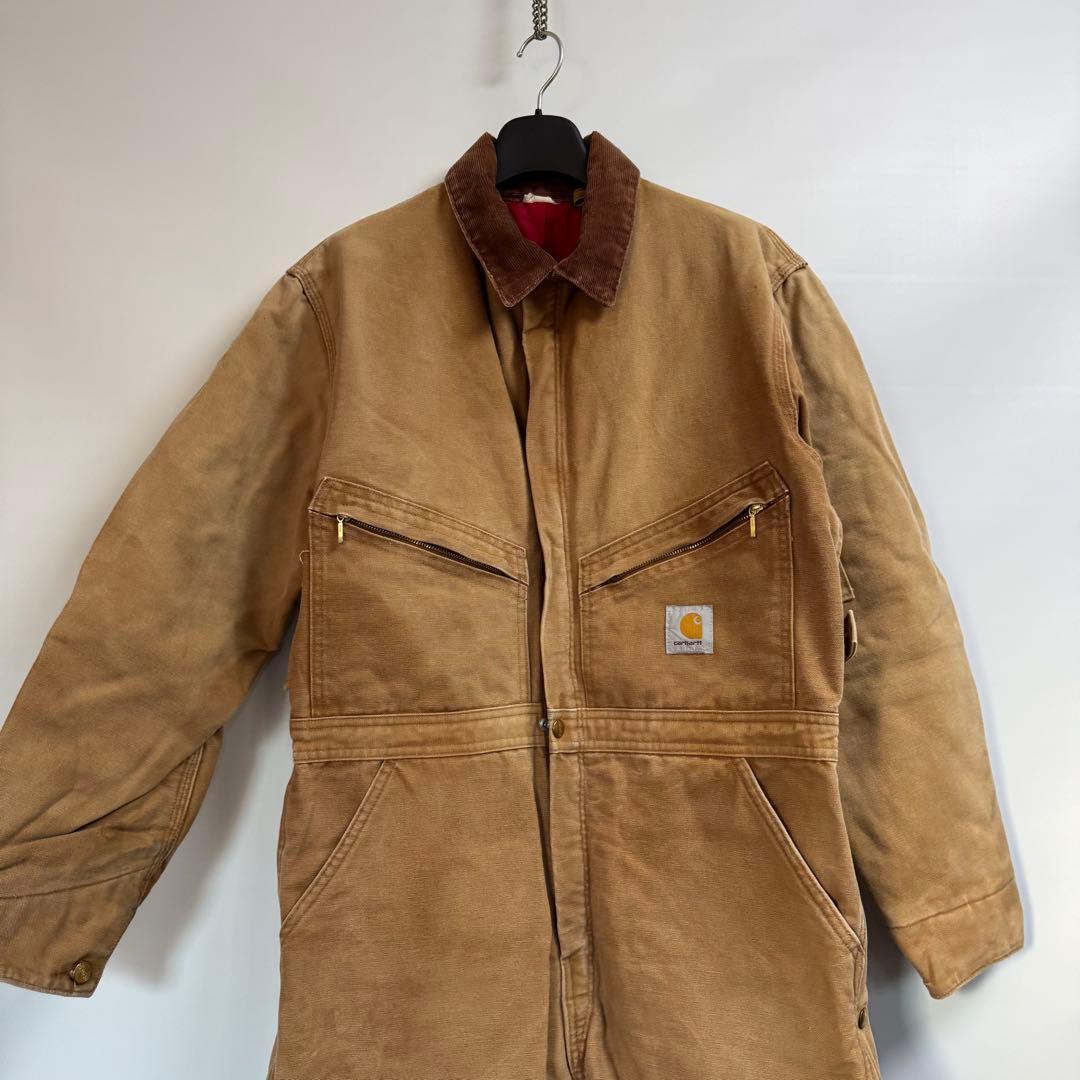 Carhartt カーハート　つなぎ　ビンテージ　キルティング裏地　中綿