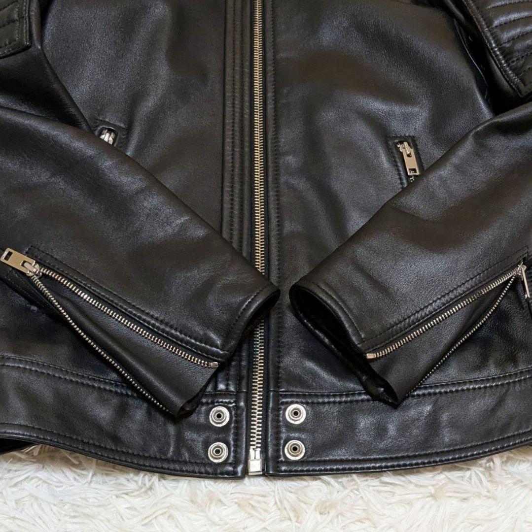 ✨美品✨ DIESEL L-SHIRO JACKET 羊革 ライダースジャケット