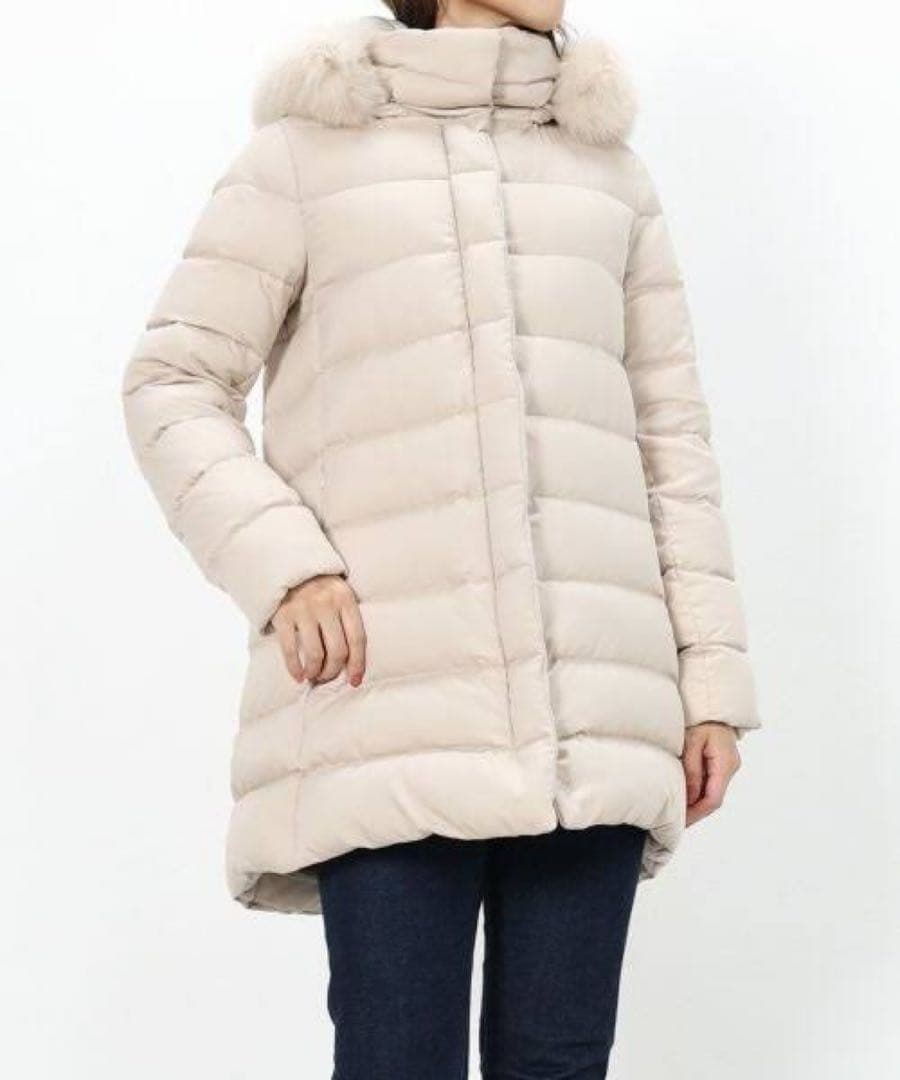 ヘルノ　ダウン　コート　ジャケット　レディース　ポーラテック　ファー