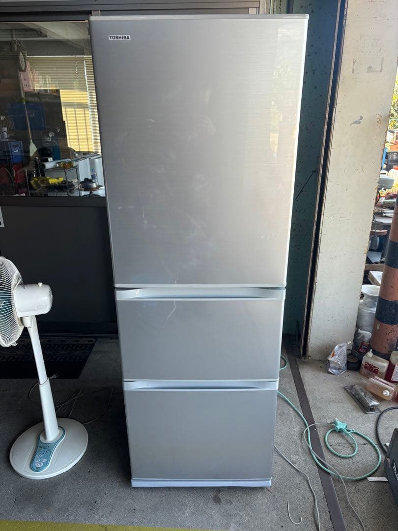 【送料込】設置費込TOSHIBA 2016年製ノンフロン冷蔵庫　GR-H38S