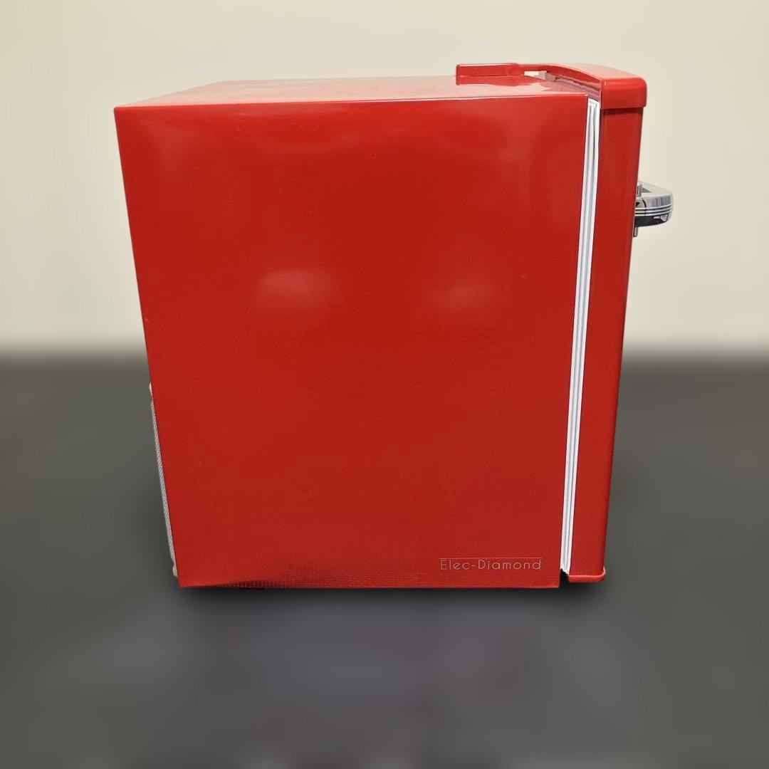 【希少美品】レトロ風冷蔵庫 48L （赤色）メーカー「タンスのゲン」