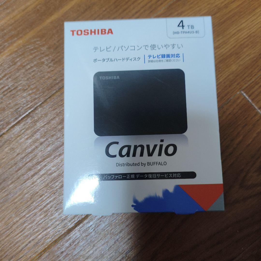 「KK商品」TOSHIBA Canvio 4TB ポータブルハードディスク