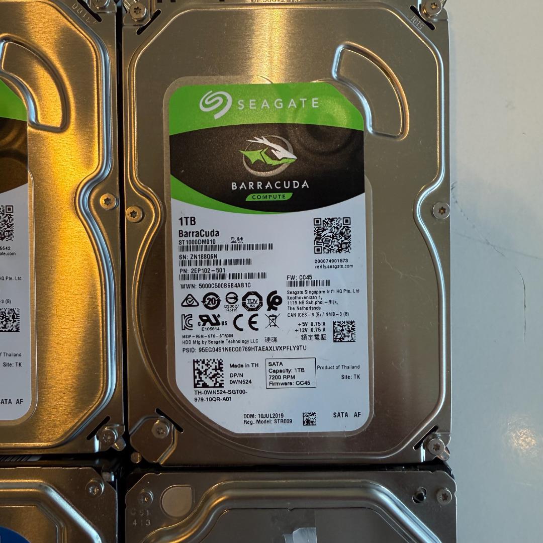 1TB HDD 11台セット WD, Toshiba,Seagate