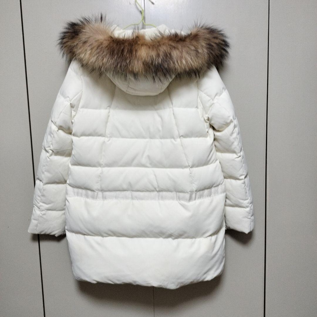 お値引き☆ラクーンファーダウンジャケット　M〜L オフホワイト