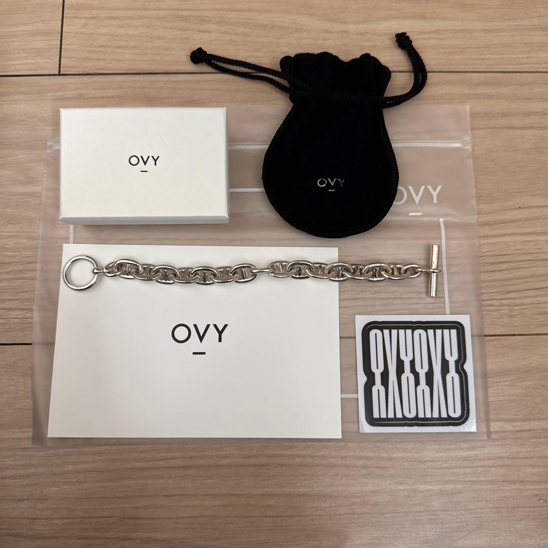 新品同様　OVY Silver Anchor Chain Bracelet