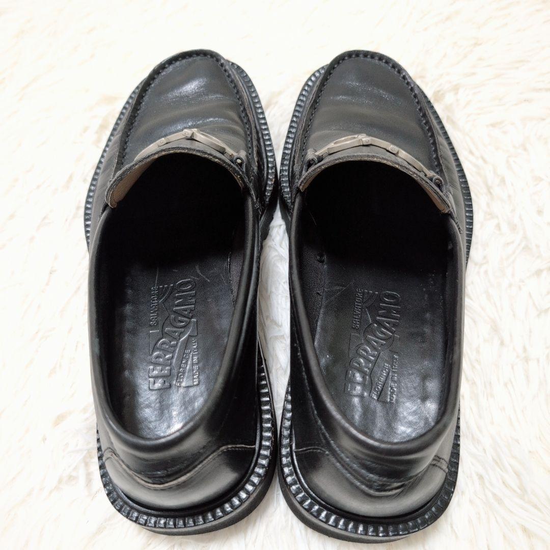 サルヴァトーレフェラガモ ガンチーニ ローファー ブラック 24.0cm