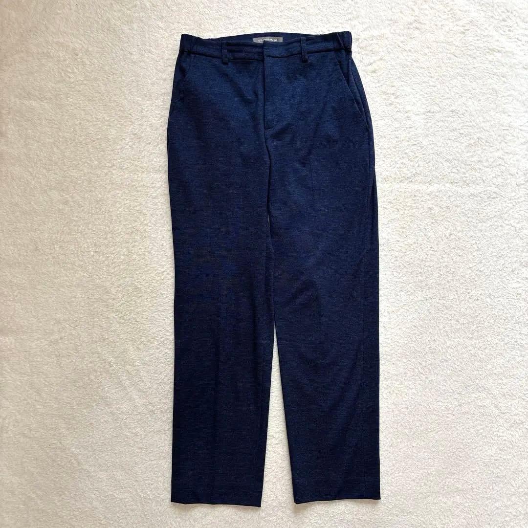 美品✨ユナイテッドアローズ　洗える ノーカラースーツ ネイビー セットアップ　M