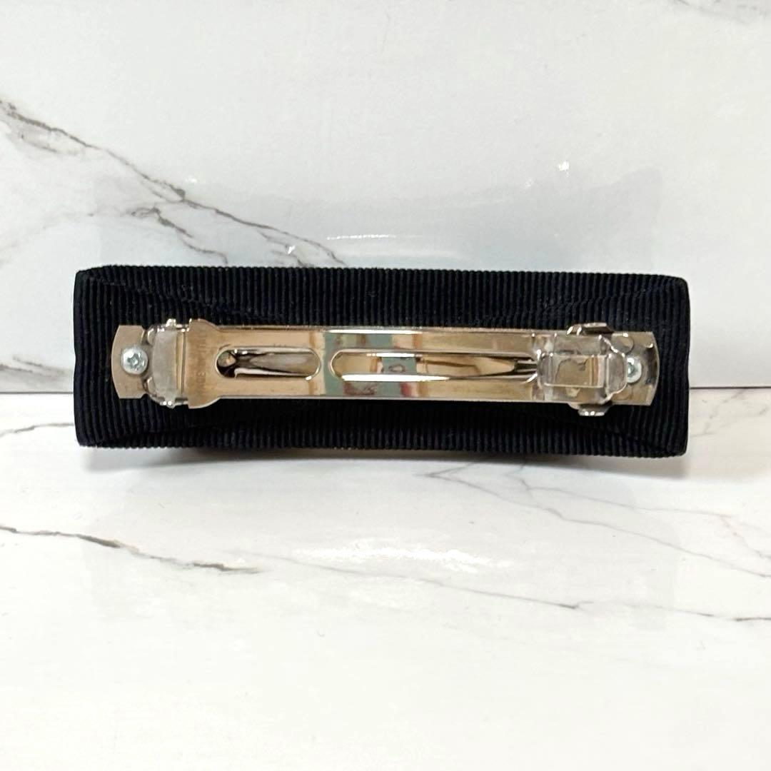 美品✨ サルヴァトーレフェラガモ ヘアバレッタ リボン ラインストーン付