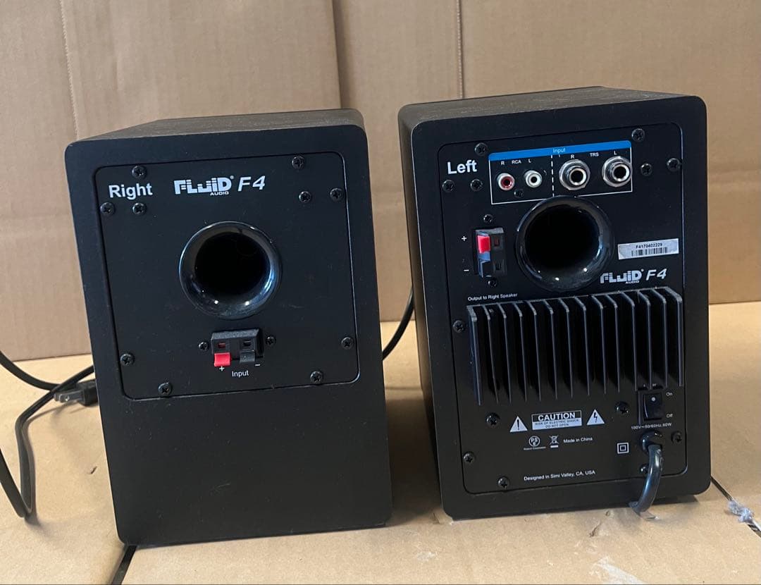 Fluid Audio F4 ブラック モニタースピーカー フルイドオーディオ