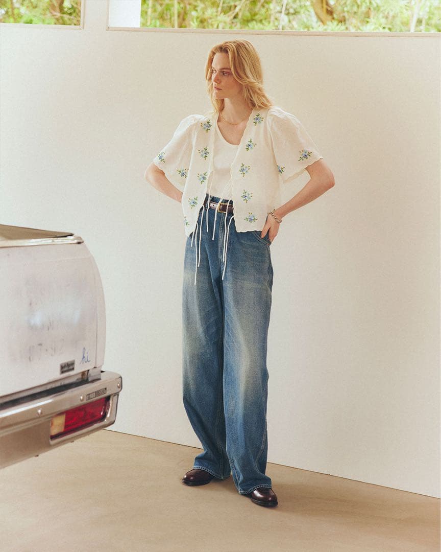 ★美品★シンゾーン shinzone TOOL DENIM PANTS ブルー