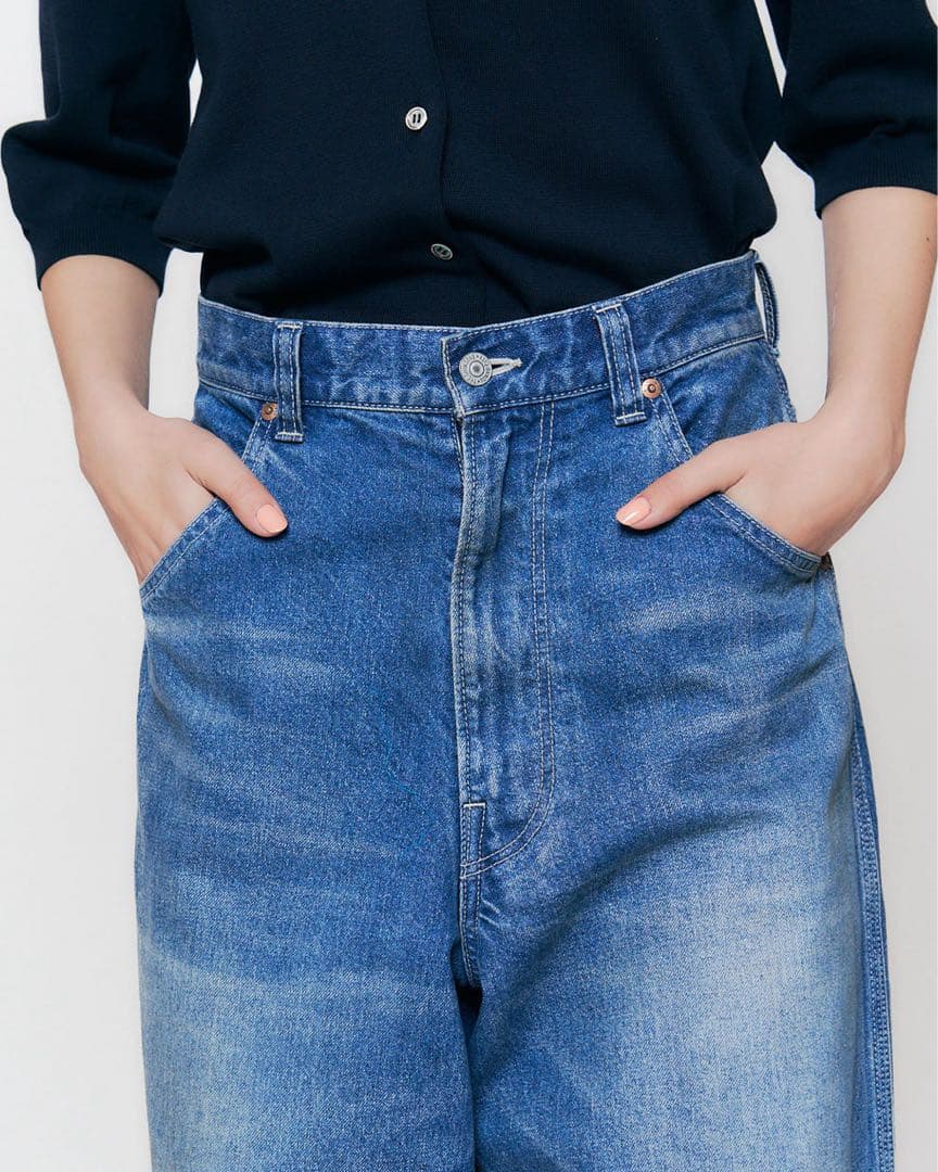 ★美品★シンゾーン shinzone TOOL DENIM PANTS ブルー