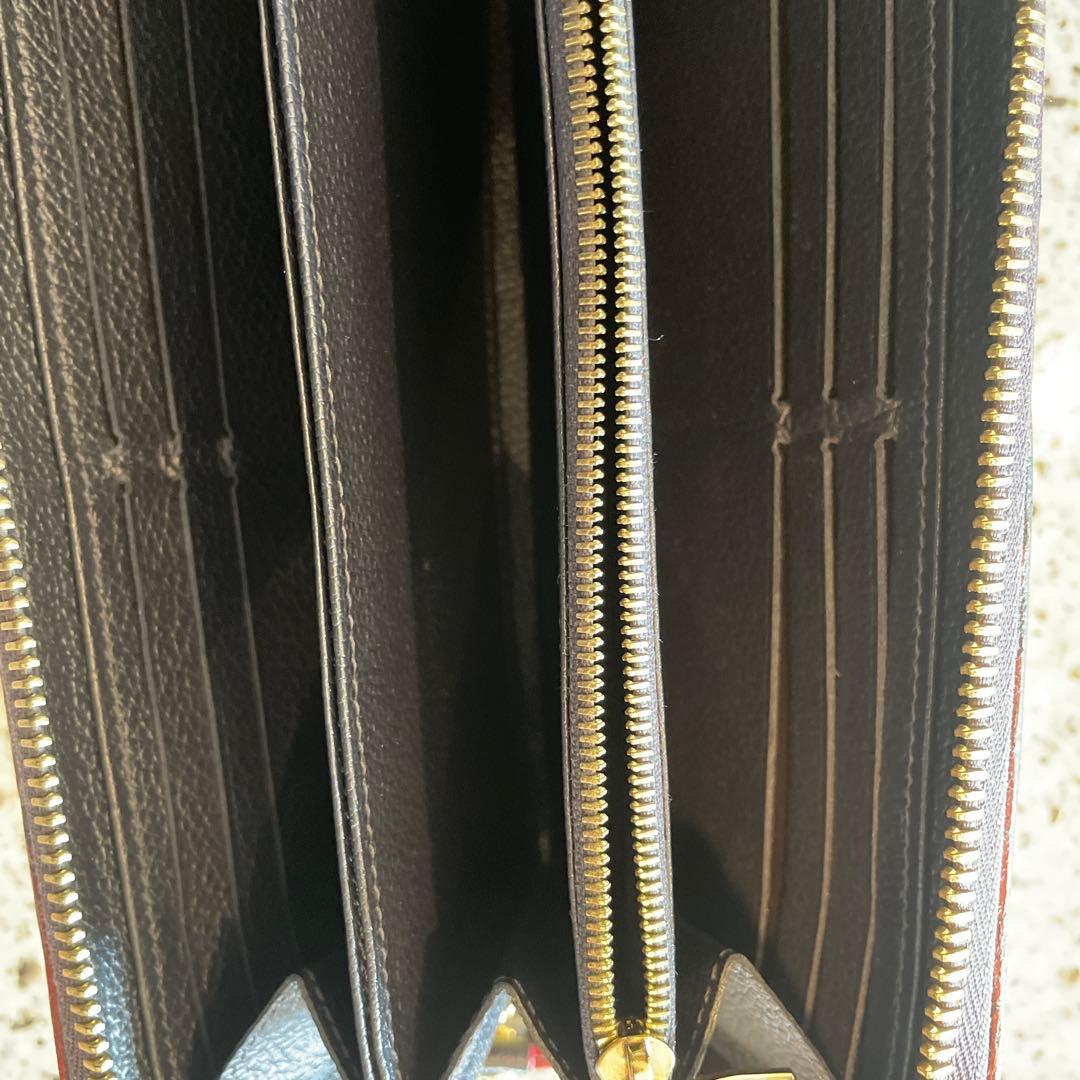 ルイヴィトン　アンプラント　ジッピーウォレット　長財布　マリーヌルージュ