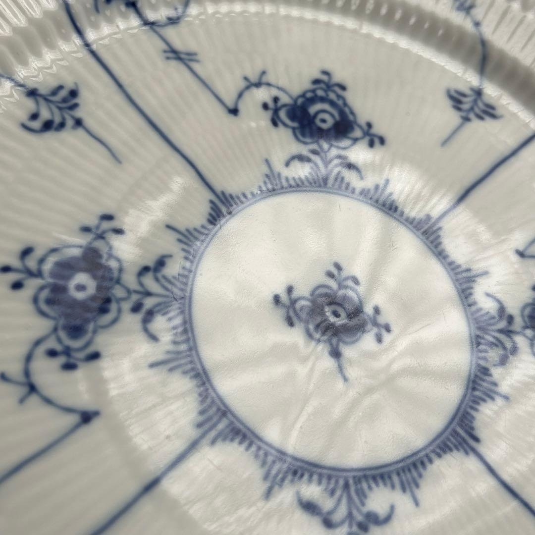 ロイヤルコペンハーゲン　ブルーフルーテッド　ハーフレース　プレート　大皿