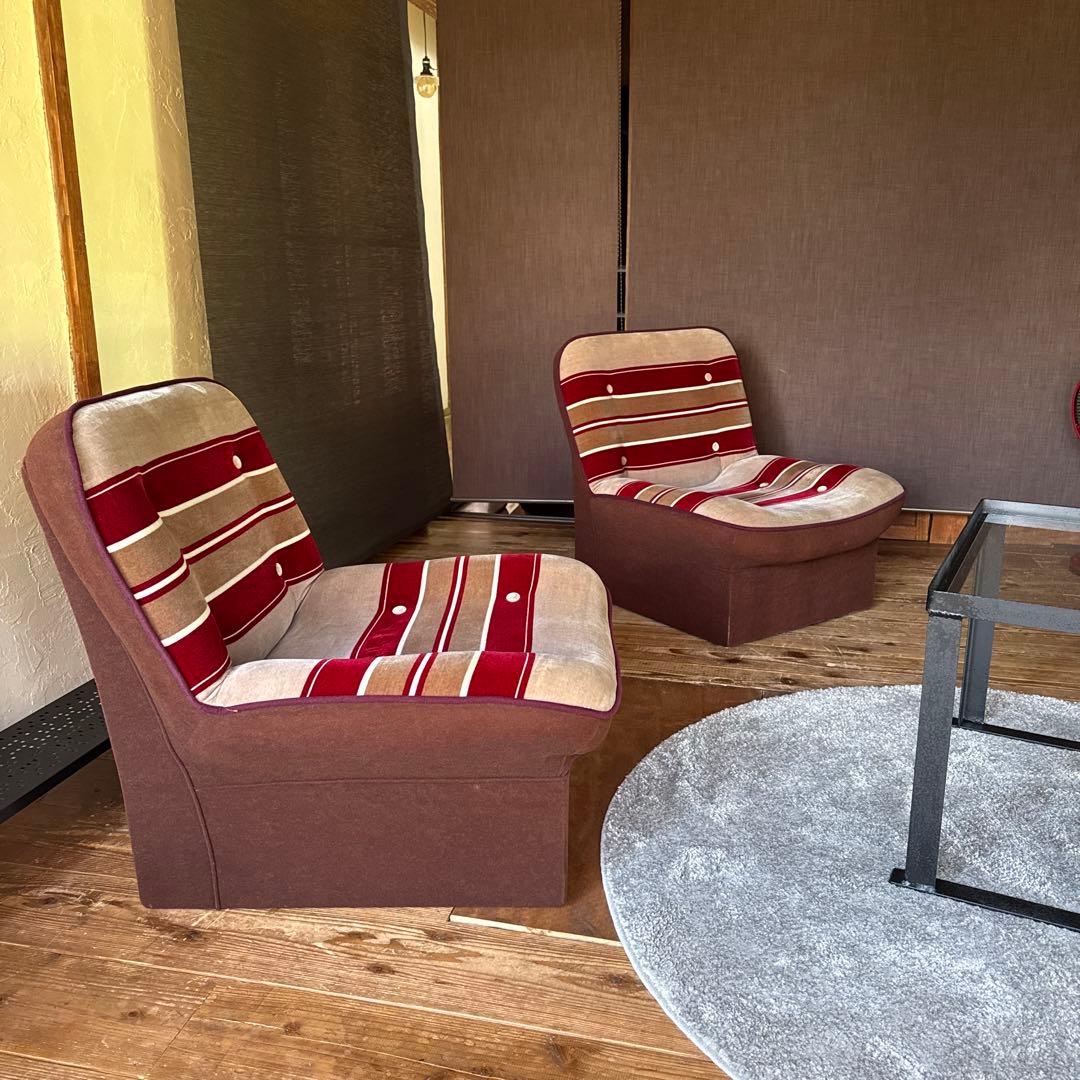 vintage 一人掛けソファ　レトロ家具　/ミッドセンチュリー　②