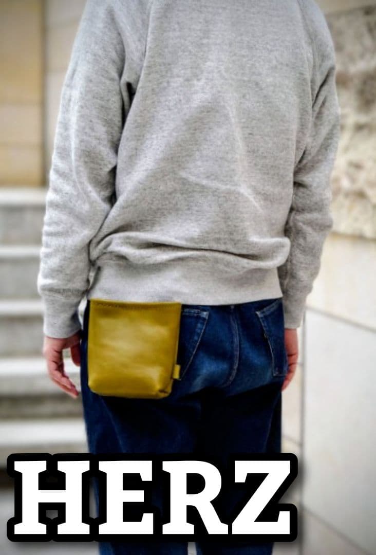 【新品未使用】HERZ　大工さんの腰袋的ベルトポーチ　グリーン