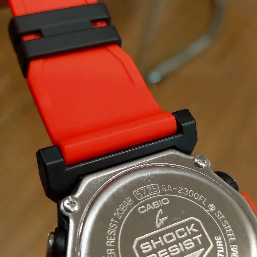 【極美品】CASIO　G-SHOCK　GA-2300FL レスキューオレンジ