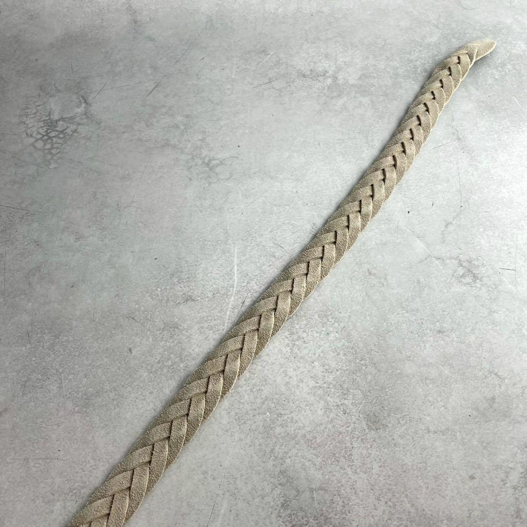 【美品/付属品完備】ブルネロクチネリ レザー ベルト スエード ベージュ系