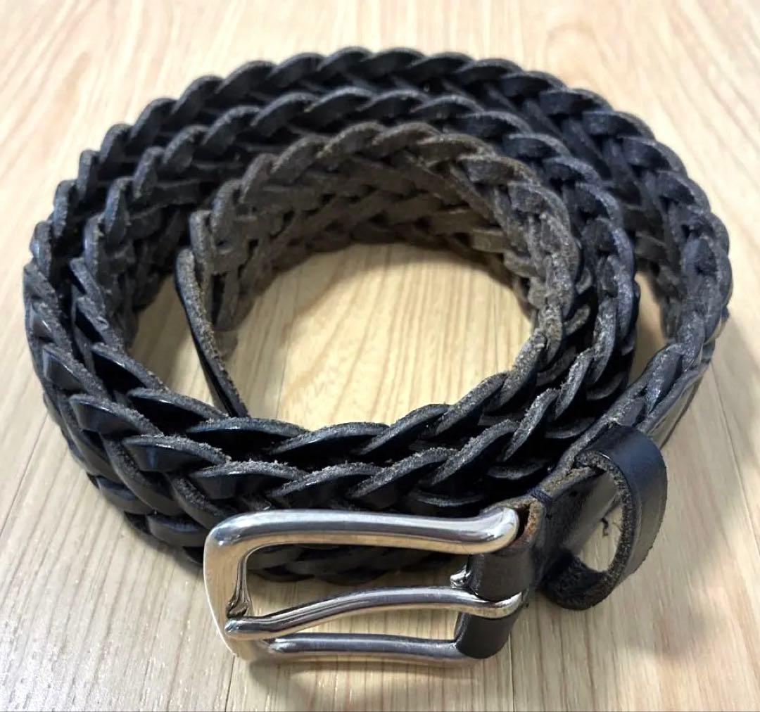 ホワイトハウスコックス　メッシュベルト　ブラック