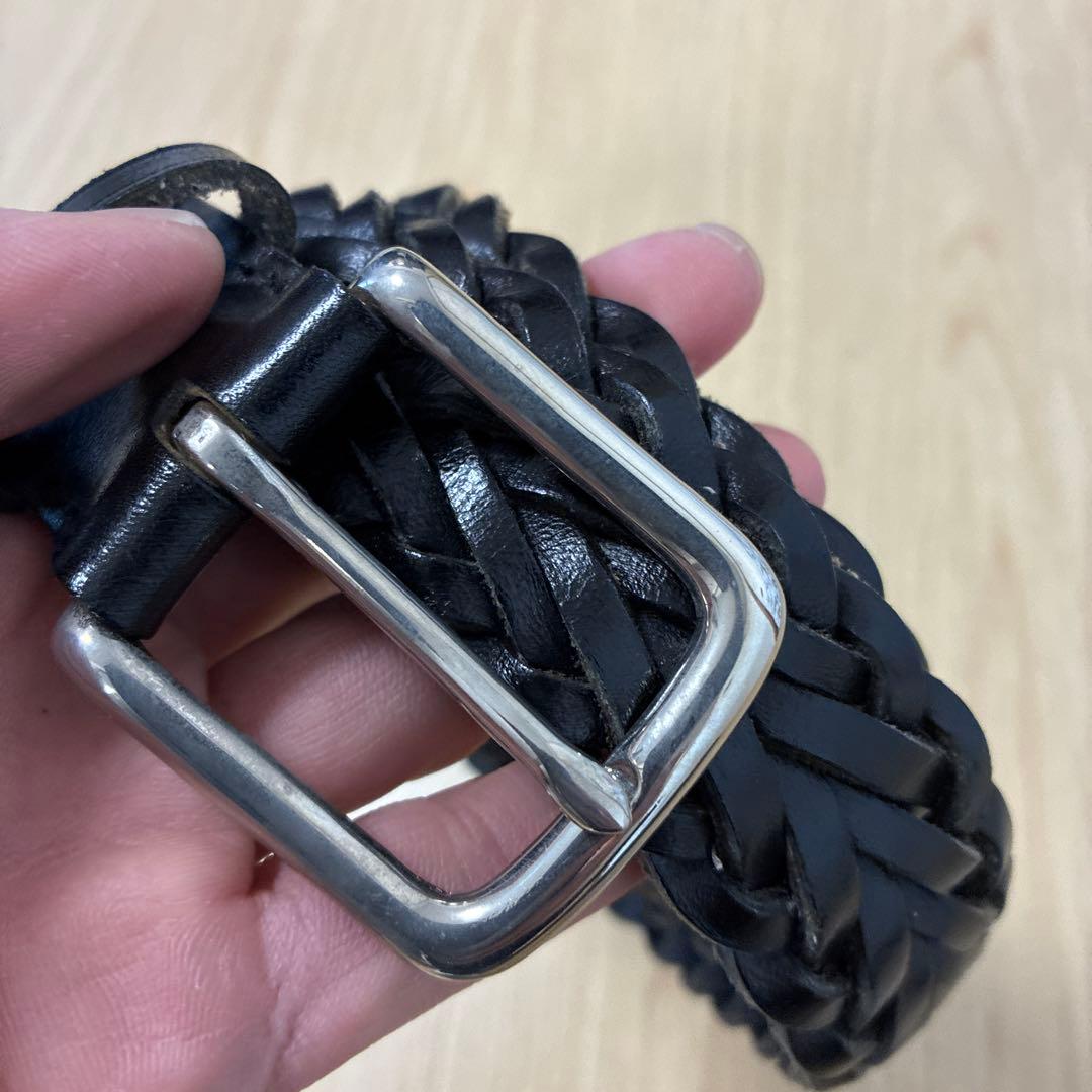 ホワイトハウスコックス　メッシュベルト　ブラック