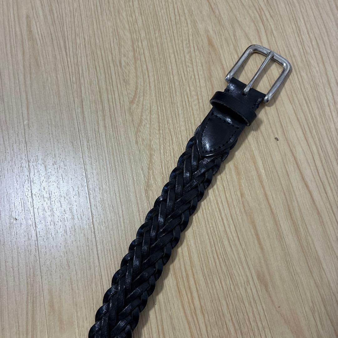 ホワイトハウスコックス　メッシュベルト　ブラック