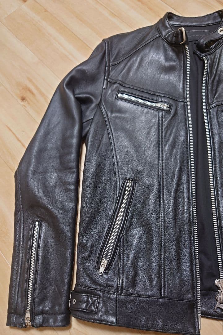JACKROSE ラムレザー シングルライダースジャケット　サイズ4