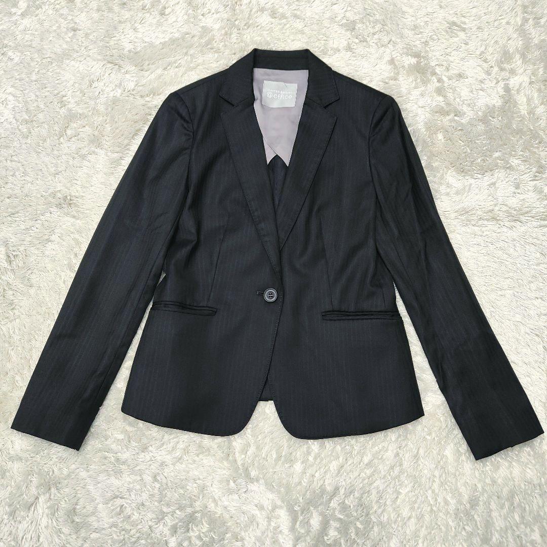 最高級 ロロピアーナ イタリア製生地 シルク混 パンツスーツ 濃紺