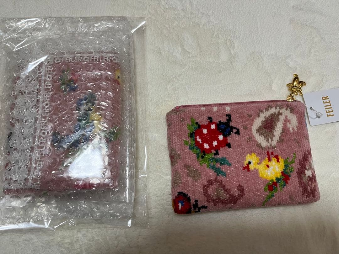 フェイラー♡近沢レースコラボ　ハイジペイズリー　ティッシュポーチとハンカチセット