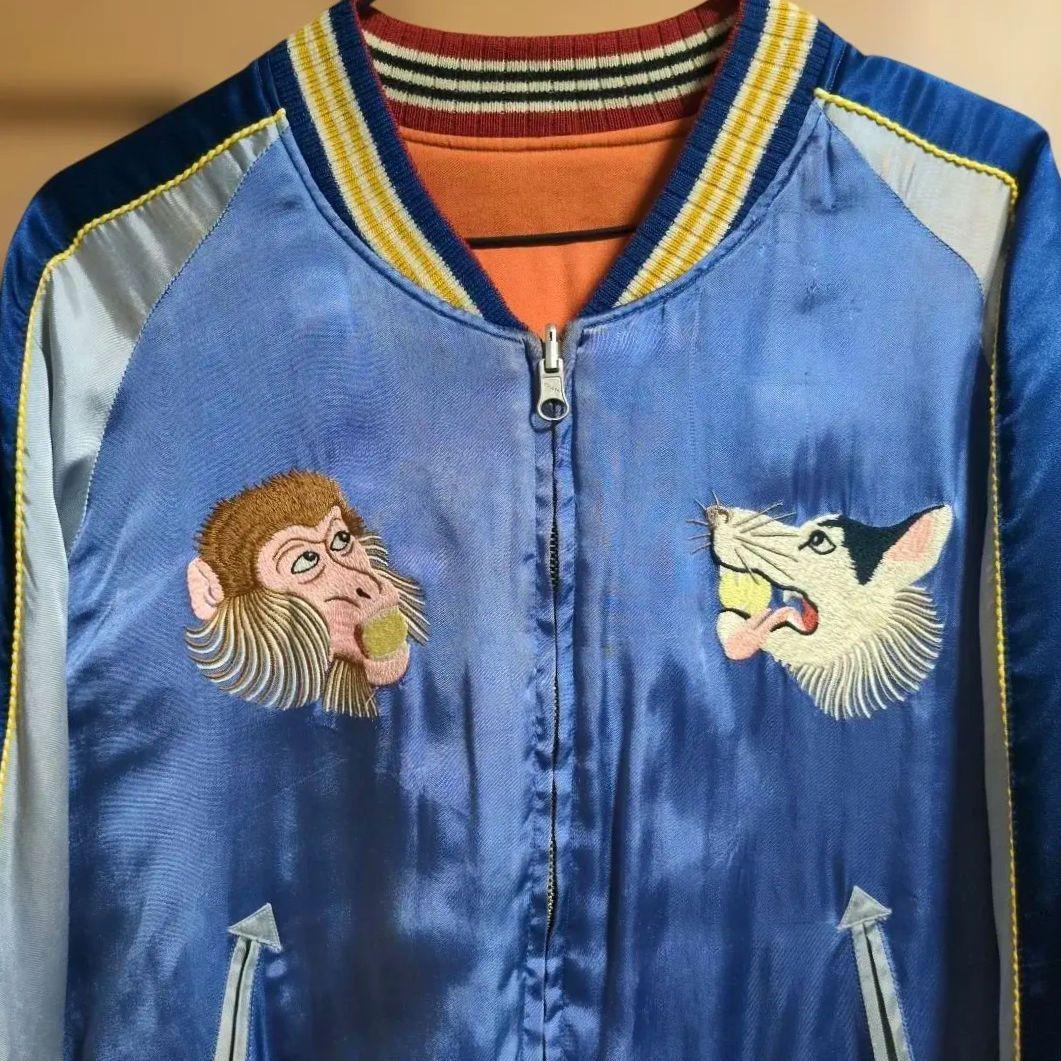 フェローズ　スカジャン　鬼ヶ島　リバーシブル　ジャケット　スタジャン　東洋