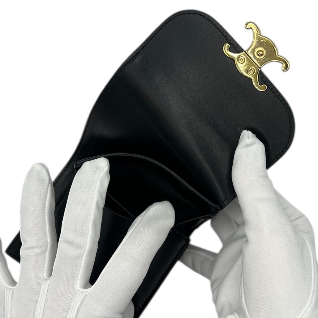 l*n様 CELINE(セリーヌ) 3つ折り スモール フラップウォレット トリ