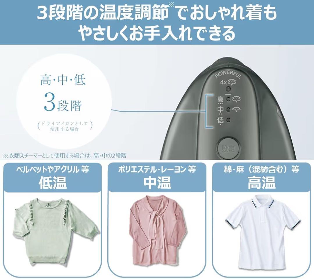 パナソニック 衣類スチーマー NI-FS780-C パワフルスチーム 家電