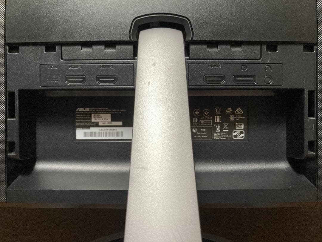 〇傷有り ASUS MX34VQ 34型湾曲ウルトラワイドモニター 中古品④