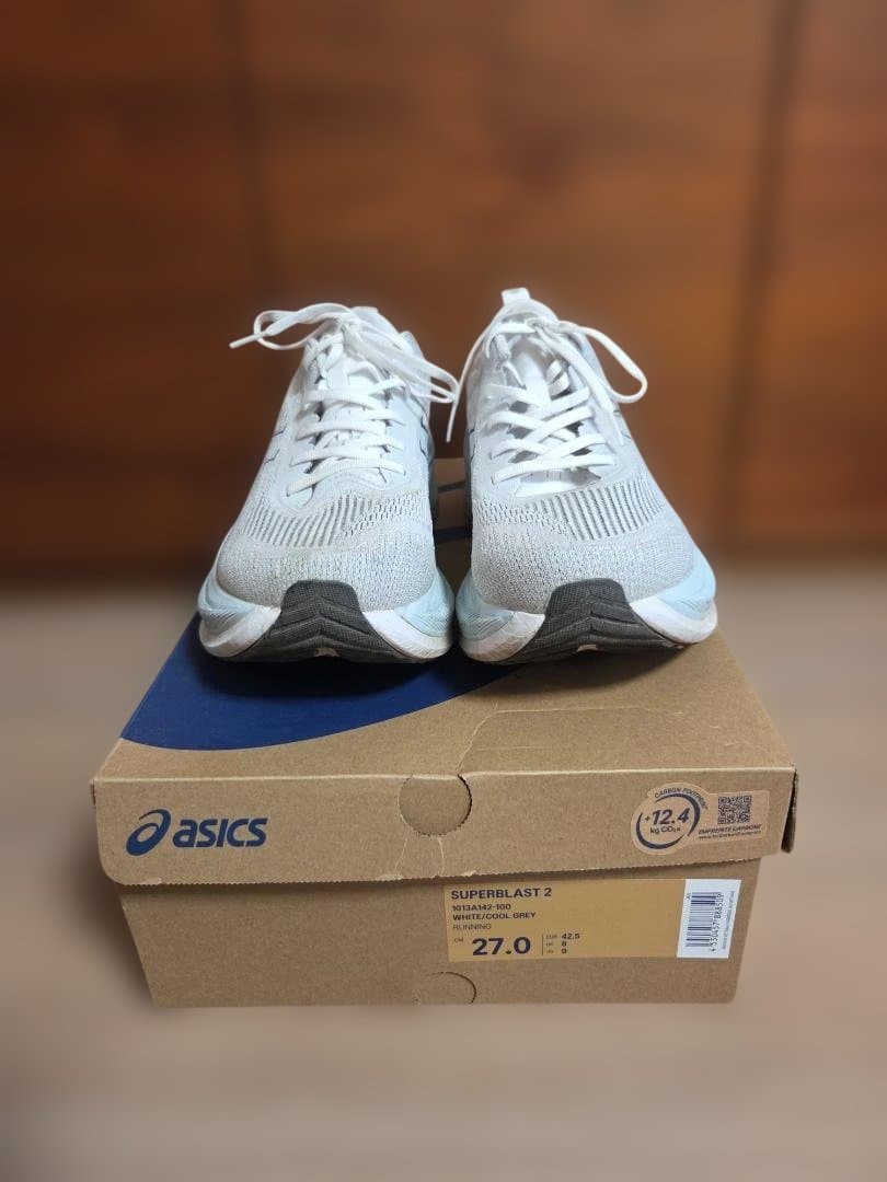 【2回使用】アシックス 　スーパーブラスト2　27.0