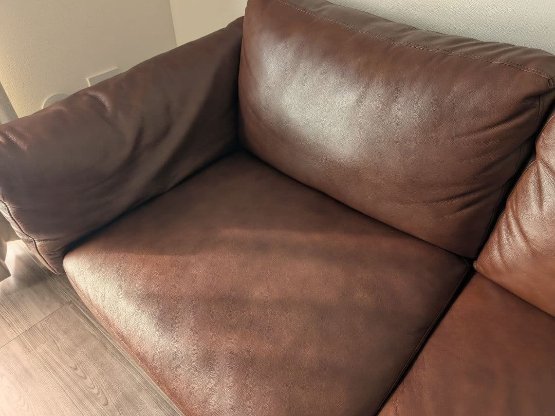 LOWYA本革ソファ（キャメル）