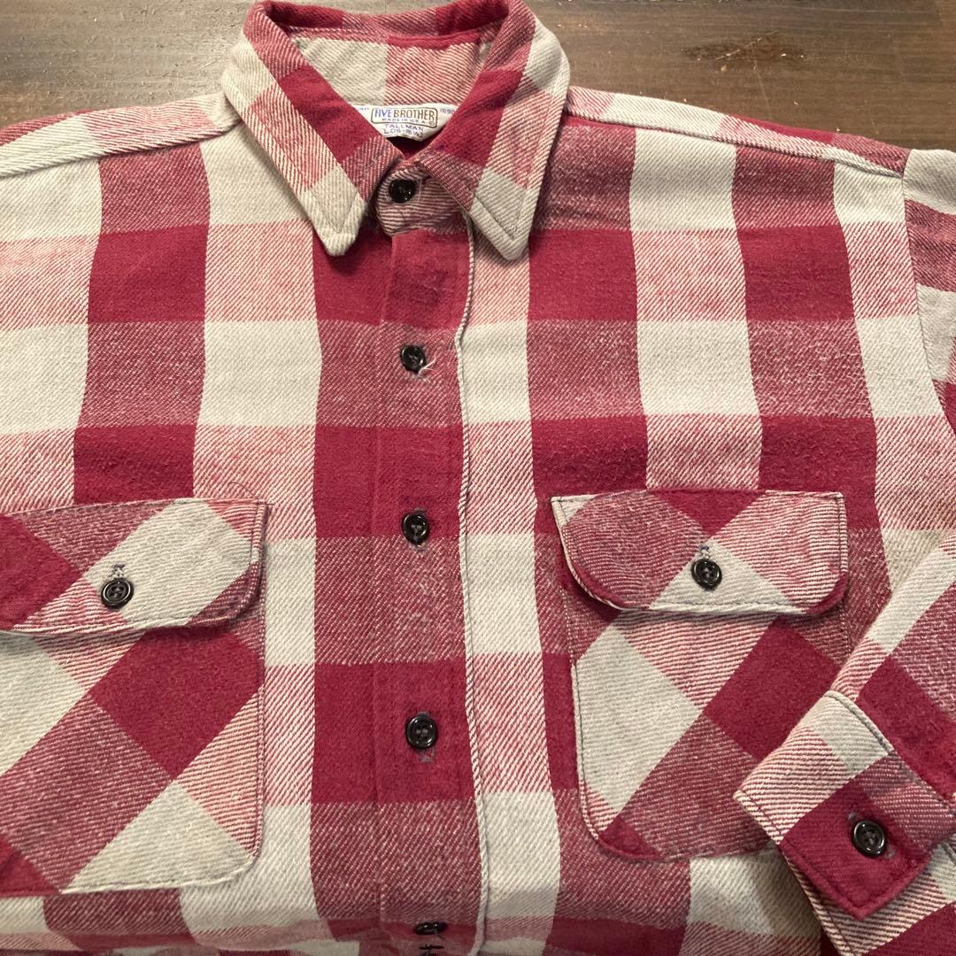 70s 80s FIVE BROTHER USA製 フランネルシャツ L