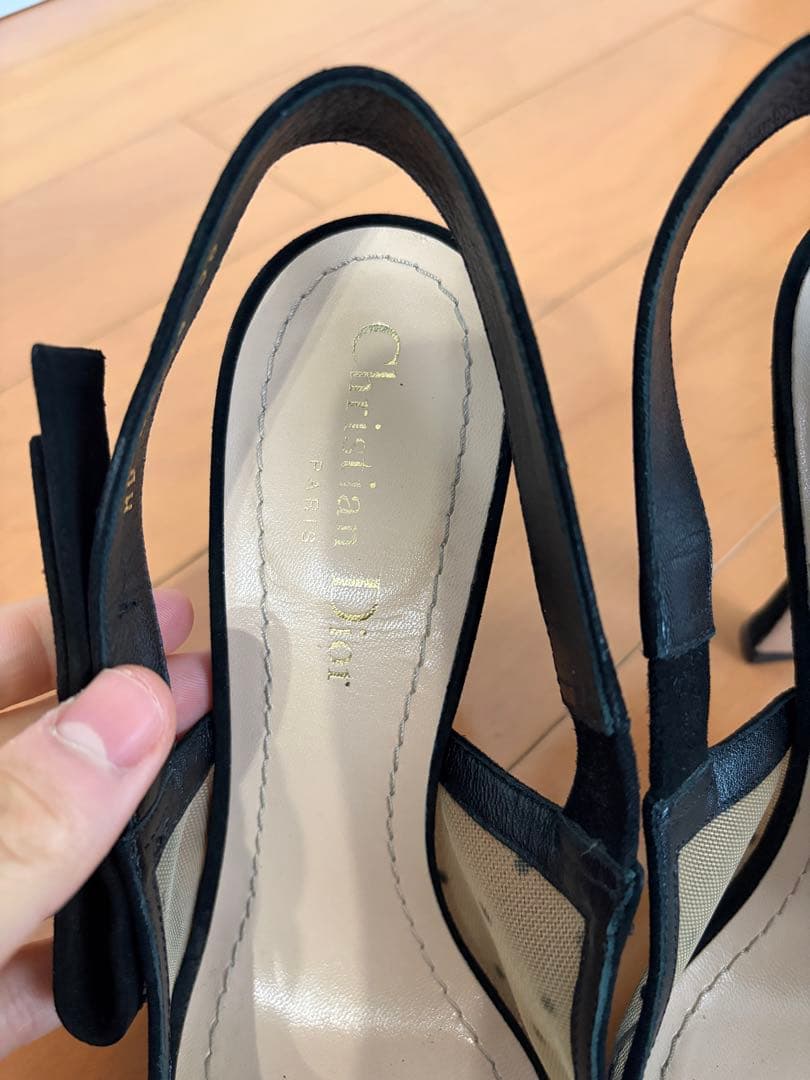 ディオール Christian Dior ドット ハイヒール パンプス 36