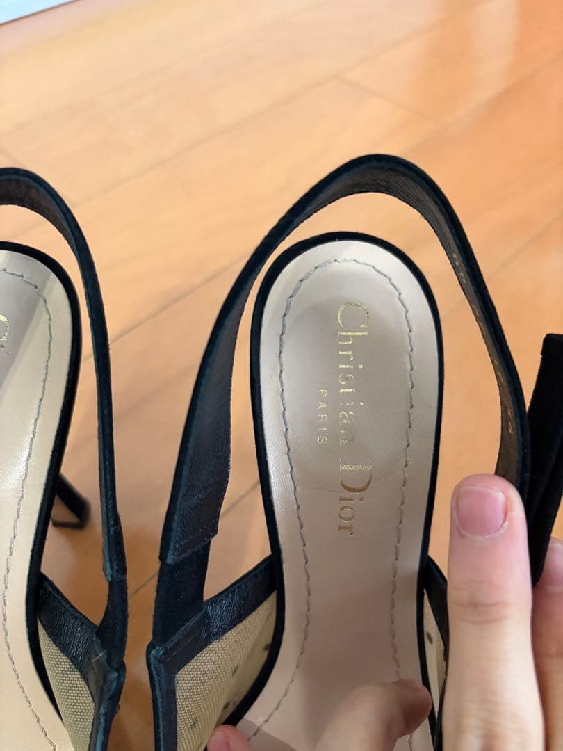ディオール Christian Dior ドット ハイヒール パンプス 36