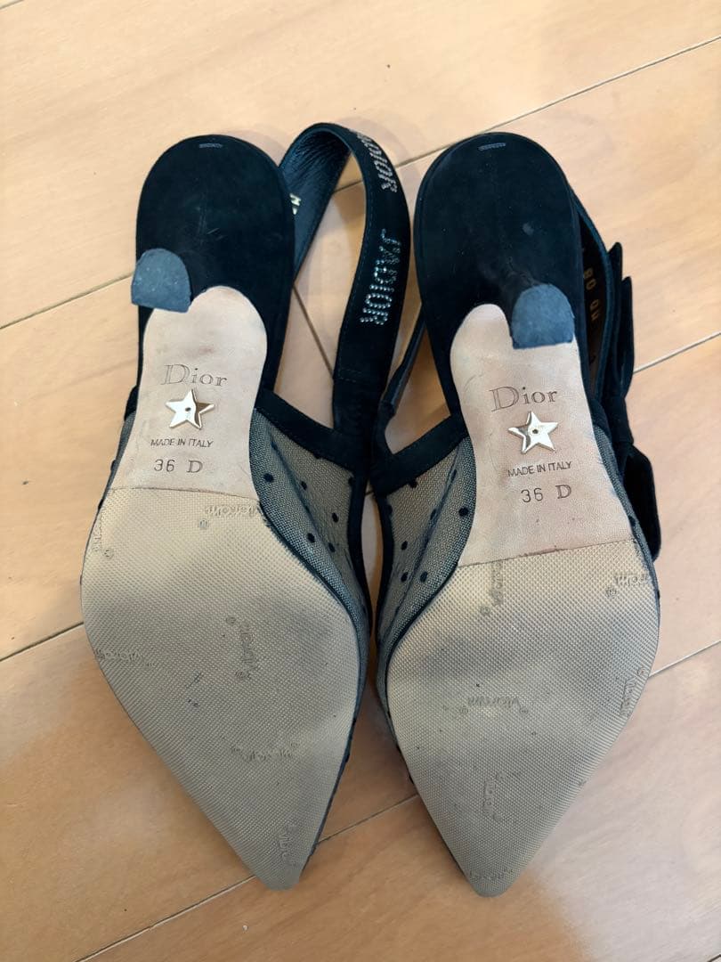ディオール Christian Dior ドット ハイヒール パンプス 36